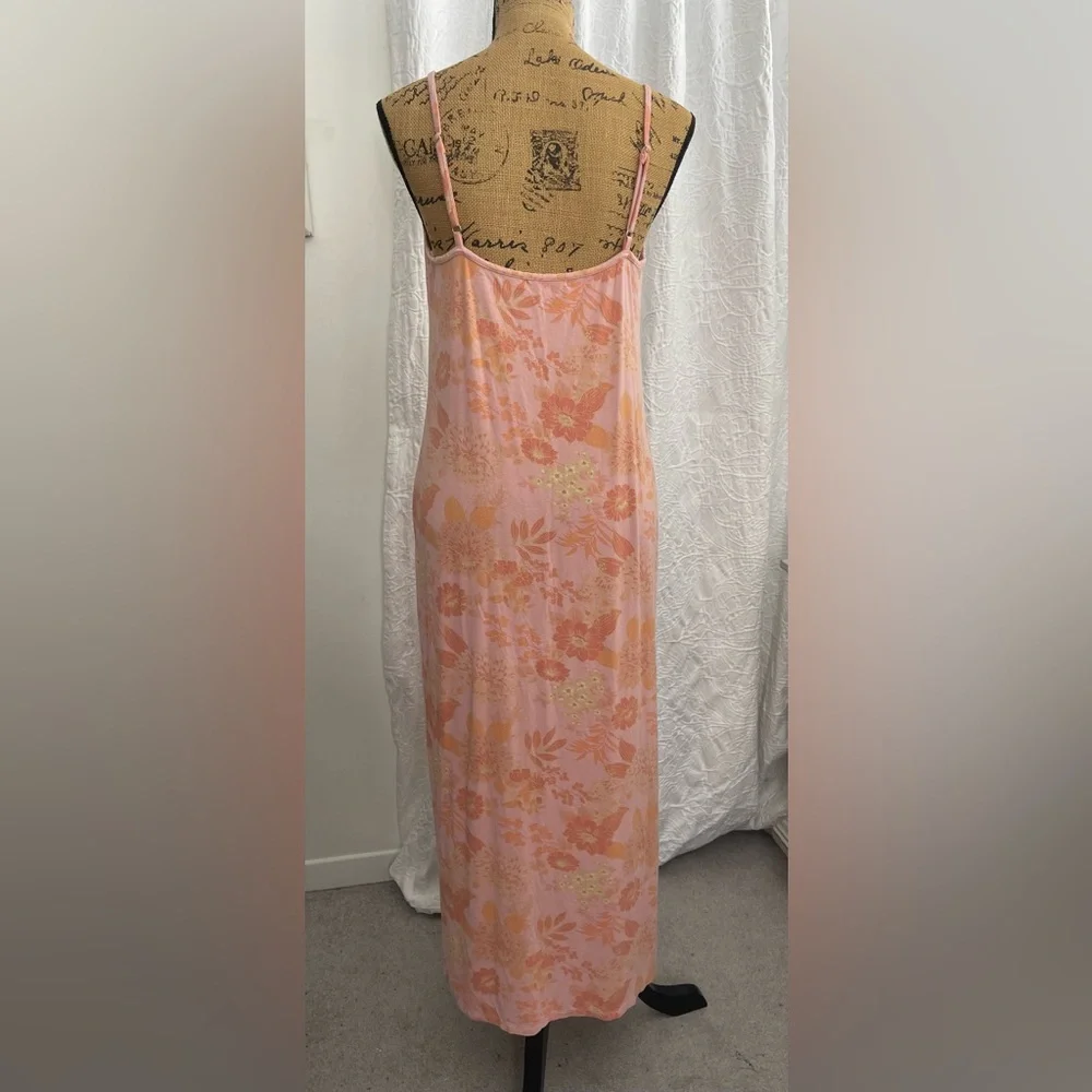 Z Supply Tank Style Midi Dress Floral Print Adjustable Straps Size L - Picture 5 of 8